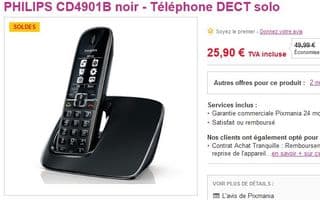 telephone solo PHILIPS CD4901B en soldes