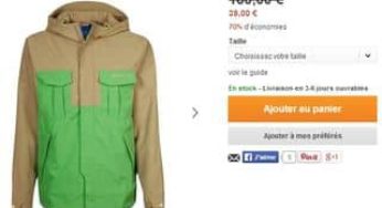 Veste Adidas Originals RUNNING WP à 39 euros au lieu de 130 euros (du XS au XXL)