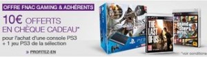 Nouveau bon plan pour les adhérents FNAC qui possèdent une console (ou PC) avec jusqu’à lundi une offre cash-back sur une série de jeux vidéo ! En effet pour l’achat de jeu vidéo parmi une sélection vous allez pouvoir obtenir 10 ou 15 euros de crédits sur votre carte. Une offre intéressante sur des jeux vidéo comme 15 euros sur Thief (PC, PS4, Xbox, PS3..), 10 euros sur La Grande Aventure Lego (DS, Wii U, Xbox, PS3, PS4, 3DS), 10 euros sur Final Fantasy XIII Lightning Returns (Xbox, PS3) ou 10 euros sur Fable Anniversary (Xbox). Voir les jeux video de l‘offre 10 ou 15 euros FNAC