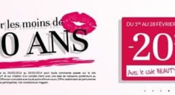 Beauty Success : moins de 20 ans = moins 20%