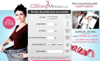 Mon coaching minceur : Bilan gratuit + Code promo 15 euros de remises