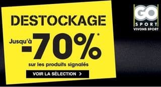 Déstockage Go Sport + livraison gratuite !