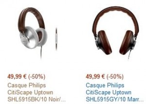 Moins de 50 euros le casque Philips CitiScape Uptown 