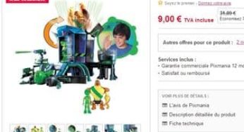 La base de transformation Omniverse Ben 10 à 9 euros port inclus (entre 20 – 35 ailleurs)