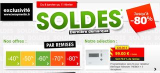 Dernière démarque soldes Leroy Merlin (jusqu’à moins 80%)