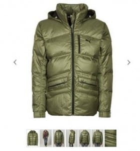 doudoune Puma Olive soldes 50 euros