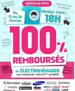 offre remboursement electromenager CDiscount 100 pourcent