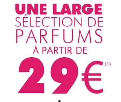 Sélection de parfum à 29 euros chez Marionnaud (Calvin Klein, Azzaro, Cacharel, Kenzo, Paco Rabanne…)