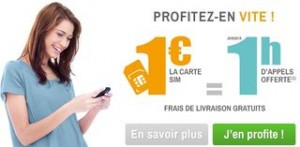 1 euro avec la carte Sim prepayee Simyo