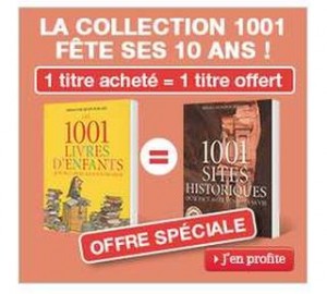 1 livre de la collection 1001 offert pour 1 livre achete