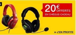 20 euros offert casque Gaming