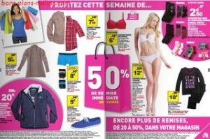 Auchan : 50% de remises immédiate en caisse sur vêtements 