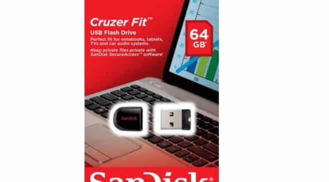 Clé USB 64Go SanDisk Cruzer Fit