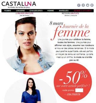 Code promo moins 50 pourcent Castaluna