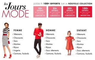 De 10 à 100 euros de remises immédiates sur la mode Amazon 