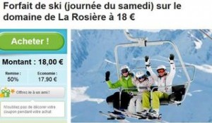 Forfait ski moins cher La Rosiere