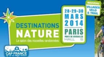 Invitation gratuite pour le salon Destination Nature (Nouvelles Randonnées) 28-30 mars Paris