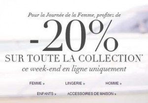 Marks et Spencer 20 pourcent de remise sur tout