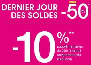 Soldes Flottants Kiabi code promo mars 2014