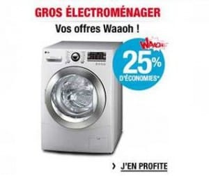 25% de votre électroménager en crédit Waaoh 