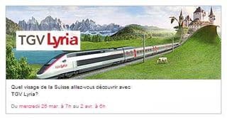 billet de TGV pour la Suisse pas cher