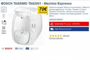 cafetière à dosette Bosch TASSIMO TAS2001