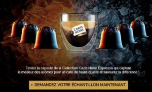 capsule  CARTE NOIRE  gratuite