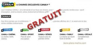 chaines Canal plus gratuites abonnes Box SFR