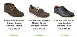 De 25 à 32 euros les chaussures hommes Kickers en cuir ou daim (livraison gratuite)