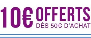 10 euros de remises dès 50 euros d’achats cdiscount