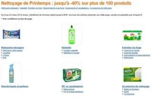 Jusqu’à moins 40% sur 150 articles : lessive et produits entretiens