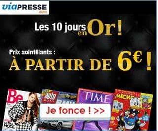 via presse abonnement 6 euros