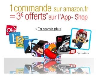 3 euros gratuits sur App-store 