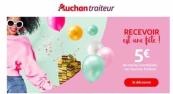 5 euros offerts pour 50 euros d’achats Auchan Traiteur