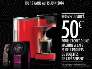 50 euros remboursés sur votre machine à café Senseo