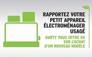 Darty reprends votre ancien petit électroménager 5 euros