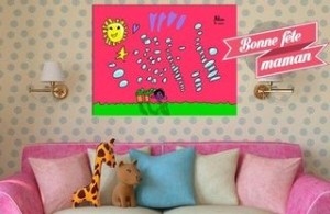 Bon plan fête des mères : 70 % de remise le dessin de votre enfant en toile sur Fantatoile pour 5 euros