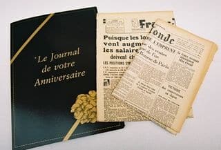 Journal du jour de sa naissance 