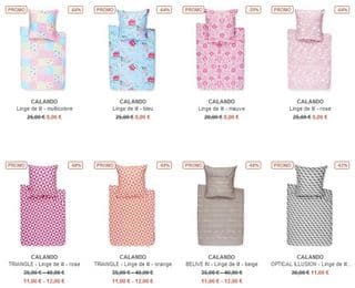 Promo Linge de lit Zalando 