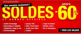 Soldes flottants AUCHAN avril 2014