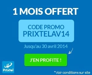 code promo Prixtel 1 mois gratuit