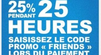 Moins 25% sur tout Reebok pendant 25h