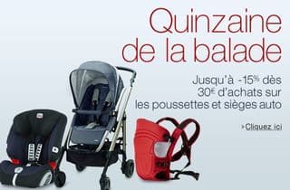 Sièges auto, poussettes et porte-bébés