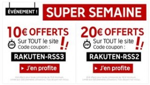 code promo priceminister Rakuten