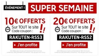 Aujourd’hui 10 ou 20 euros offerts sur Priceminister (code promo)