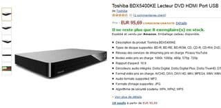 lecteur Blu-Ray 3D WiFi Toshiba 