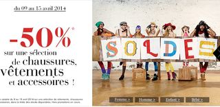 Tout à moins 50% dans les Soldes flottants La Halle 