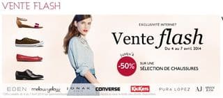 vente flash chaussures Galeries Lafayette