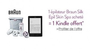 1 Kindle gratuit pour 1 épilateur Braun Silk Epil 7 Skin Spa 