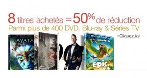 Bon plan Blu-Ray / DVD : 8 titres = 50% de remises immédiates